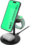 ŁADOWARKA INDUKCYJNA Greencell MagScape 3w1 15W MagSafe IPhone AirPods Apple Watch