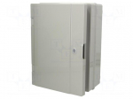 Enclosure: wall mounting | X: 265mm | Y: 355mm | Z: 152mm | ABS | grey