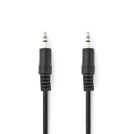 Cable iLike  Stereo audio kabelis 3 5 mm spraudnis - 3 5 mm spraudnis 5 0 m melns