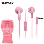 Wired headphones Remax Universal Earphone RM-301 Universal 3,5mm Pink