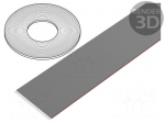 Wire: ribbon | 1.27mm | stranded | Cu | 30x28AWG | unshielded | PVC | grey