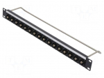 Coupler | patch panel | BNC socket,both sides | RACK | 50&Omega; | screw