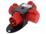 Connector: AC supply 3-phase | splitter | 16A | 400VAC | IEC 60309