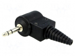 Plug | Jack 6,3mm | stereo | angled 90&deg; | Series: Jumbo | 15mm