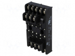 Socket | 10A | 250VAC | Mounting: on panel | Leads: screw terminals