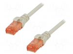 Patch cord | U/UTP | 6 | stranded | Cu | LSZH | grey | 30m | 26AWG