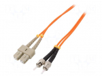 Fiber patch cord | OM2 | ST/UPC,SC/UPC | 1m | LSZH | orange