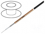 Wire: coaxial | RG178BU | 1x50&Omega; | stranded | CCS | PVC FirestoP&reg; | 100m