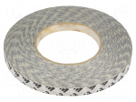 Tape: fixing | W: 12mm | L: 50m | acrylic | Application: fixing,bonding