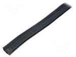 Hole and edge shield | L: 10m | black | H: 15.1mm | W: 6.5mm | industrial