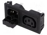 Connector: AC supply | socket | male,female | 10A | 250VAC | IEC 60320