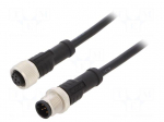 Cable: for sensors/automation | PIN: 5 | M12-M12 | 0.5m | plug | plug