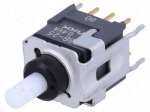 Switch: push-button | Pos: 2 | DPDT | 0.01A/28VAC | 0.01A/28VDC | 500M&Omega;