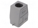 Enclosure for connectors: HDC | IP65 | straight | for cable | Han&reg; B