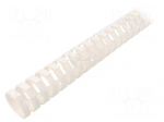 Wiring duct | white | polypropylene | UL94V-0 | L: 0.5m | flexible