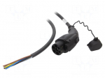 EMobility: cable | 1x0.5mm2,5x6mm2 | 480VAC | 24.4kW | IP44 | 5m | 32A