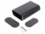 Enclosure: with panel | MXA | X: 95mm | Y: 140mm | Z: 40mm | aluminium