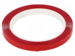 Tape: fixing | W: 9mm | L: 5.5m | Thk: 0.5mm | double-sided | acrylic