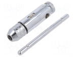 Tap wrench | Grip capac: 1/8"-3/8",M3-M10 | L: 85mm | steel