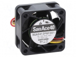 Fan: DC | axial | 12VDC | 40x40x20mm | 12.6m3/h | 28dBA | ball | 8000rpm