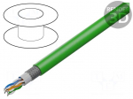 Wire | SF/FTP | HELUKAT&reg; 500S | 4x2x26AWG | Cat 6a | stranded | Cu | PUR