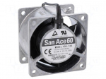 Fan: AC | axial | 60x60x38mm | 19.8m3/h | 28dBA | ball | 2600rpm | 115VAC