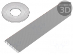 Wire: ribbon | 1mm | stranded | Cu | unshielded | PVC | grey | 100m