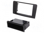 Radio frame | Mercedes | 2 DIN | black