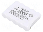 Re-battery: Ni-MH | AA | 6V | 1500mAh | soldering lugs | 71x15x52mm