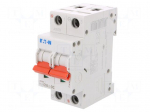 Circuit breaker | 230/400VAC | 250VDC | Inom: 10A | Poles: 2 | Charact: C
