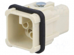 Connector: HDC | contact insert | male | GWconnect | PIN: 8 | 250V | 7+PE