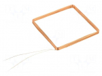 Antenna | RFID | 125kHz | Body dim: 53x53x3.4mm | 790uH