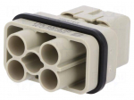 Connector: HDC | contact insert | male | 10A,40A | 250V,400V | Han Q