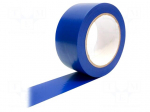Tape: marking | blue | L: 33m | W: 50mm | self-adhesive | Thk: 0.15mm