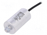 Capacitor: polypropylene | motors, run | 12uF | 425VAC | &Oslash;40x75mm | &plusmn;5%