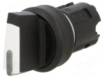 Switch: rotary | 22mm | Stabl.pos: 3 | black | depending on the holder