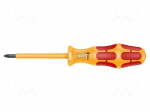 Screwdriver: insulated | Pozidriv&reg; | PZ1 | Blade length: 80mm