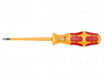 Screwdriver: insulated | slot | 4x0.8mm | Blade length: 100mm