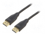 Cable | DisplayPort plug,both sides | PVC | DisplayPort 1.4 | black