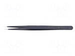 Tweezers | Blade tip shape: sharp | Tweezers len: 140mm | ESD