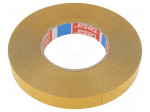 Tape: fixing | W: 19mm | L: 50m | Thk: 0.22mm | double-sided | transparent
