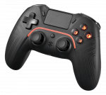 PS4/PC/Android/iOS controller DELTACO GAMING Bluetooth, 2 programmable macro buttons, black / GAM-139