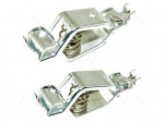 Crocodile clip | 25A | Contacts: steel | tinned | 2pcs.