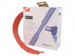 Heat shrink sleeve | 3: 1 | 24mm | L: 3m | red | cardboard packaging