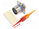 Connector: military | socket | female | PIN: 10 | straight | crimped