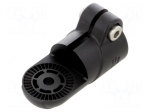 Mounting coupler | technopolymer PA | L: 88mm | Body: black | D: 30mm