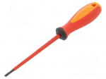 Screwdriver: insulated | slot | 3.5x0.6mm | Blade length: 100mm