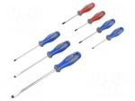 Screwdriver: universal-set | Phillips,slot | 7pcs.