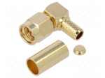 connector SMA R/A PLG S/CRMP RG58 GSS