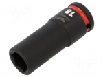 Socket | socket spanner,impact | HEX 18mm | 1/2" | long